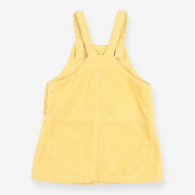 Pinafore cord yellow