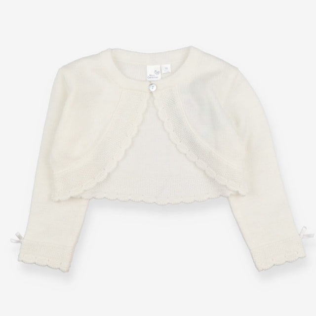 Mon Caramel white knitted bolero
