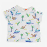 Jersey Summer Set White and Blue Jungle