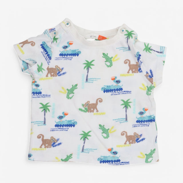 Jersey Summer Set White and Blue Jungle