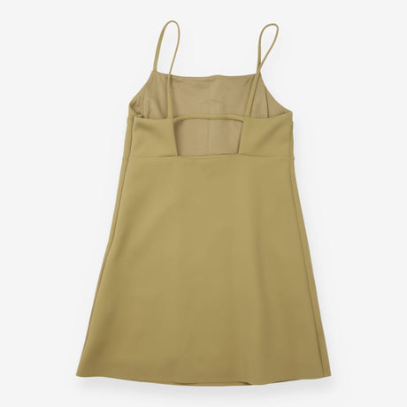 Dress Olive Green Strappy Fitted Minimal Occasion
