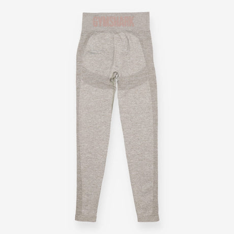 Grey Beige Marl Seamless High Waisted Leggings