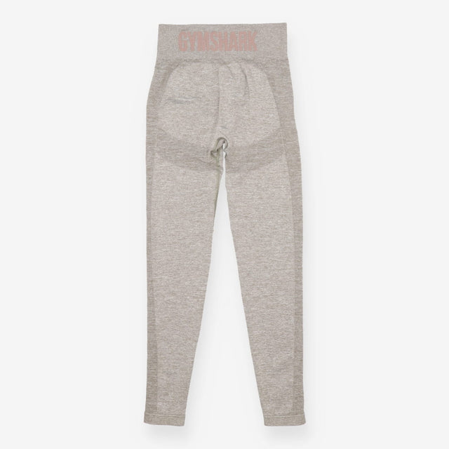 Grey Beige Marl Seamless High Waisted Leggings