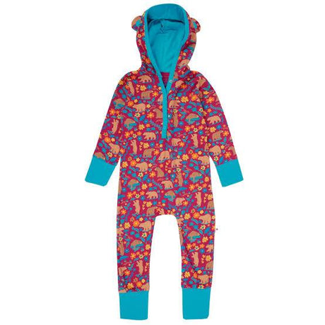 Hooded Playsuit Honey Bear