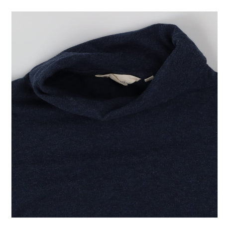 Top navy marl roll neck