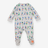 Sleepsuit grey dancing dinos
