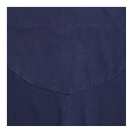Maternity Leggings Navy Organic Cotton Roll-Top Wa