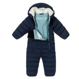 Quilted Pramsuit - Ink Navy