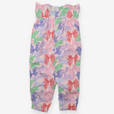Jumpsuit frill sleeves coloured stripey bows