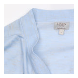 Pale Blue Linen Blend Longline Cardigan