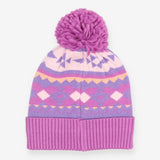 Bobble Hat Purple Aztec