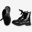 Boots patent black