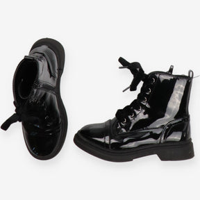 Boots patent black