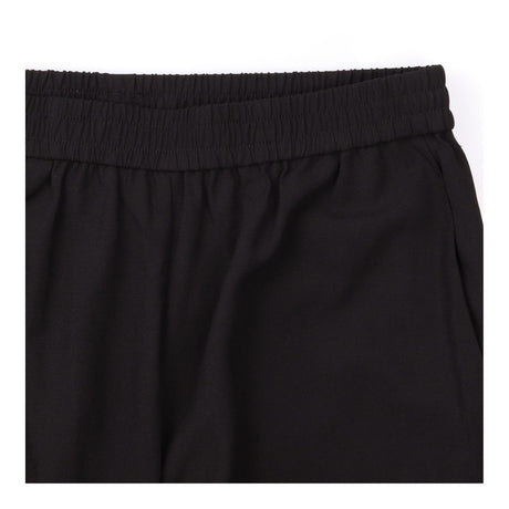 Trousers Tapered Side Stripe Elasticated Waist Bla