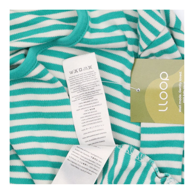 Maternity Top Green Striped Button Front