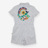 Playsuit Blue Stripe - Grown your Own Way 