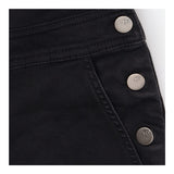 Full‑Length Denim Dungarees – Black/Grey Wash