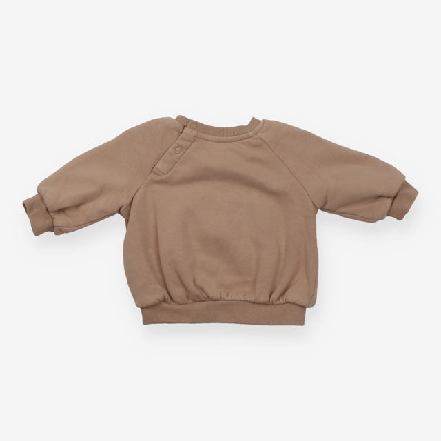 Jersey Sweater Light Brown ''Love+Hugs+Croissant''