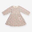 Dress long sleeve fleece white leopard print