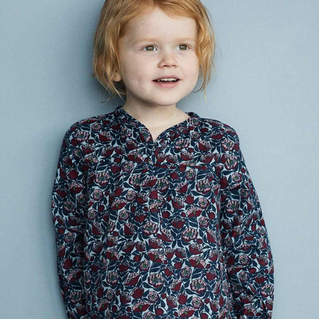 Paeonia brushed blouse