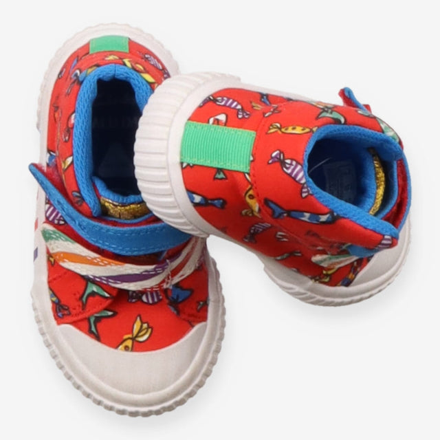 Roahld Dahl Clarks willy wonka high top trainers