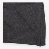 Charcoal Grey Yellow Trim Wool Alpaca Blend Relaxe