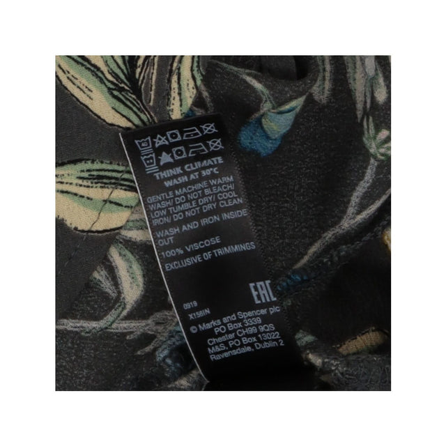 Dress Grey with blue and green florals long sleeve