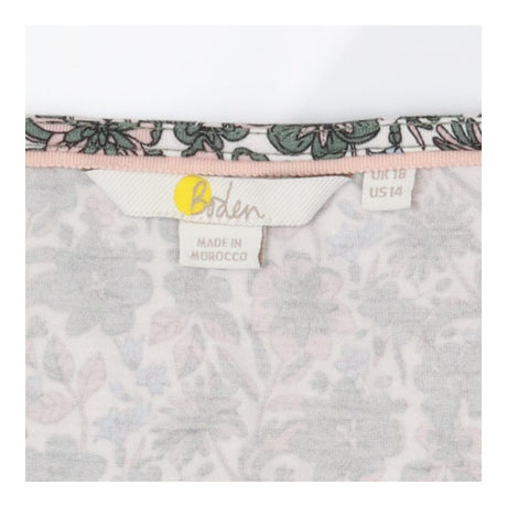 T-shirt green floral wrap