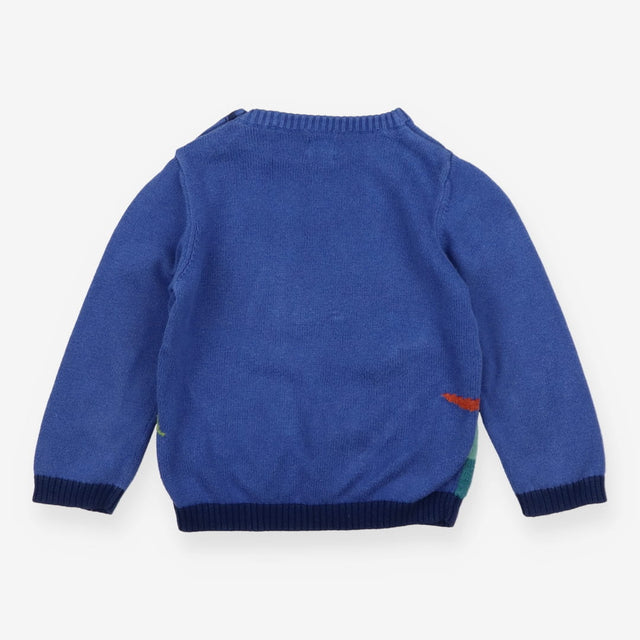Blue Dinosaurs Knit Jumper 