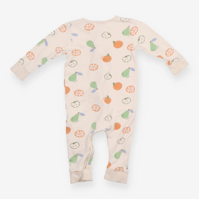 Cream Fruit Footless Sleepsuit