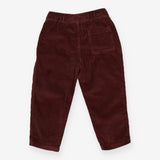 Trousers brown jumbo cord white drawstring