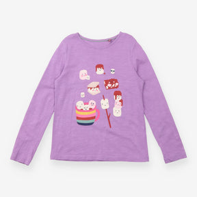 T-shirt long sleeve purple s'mores