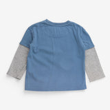 T-shirt Long Sleeve Blue Solar System