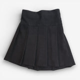 School Skirt Pleated Adjustable Waist Grey