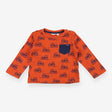 Tee Long Sleeve burnt orange navy tractors elbow p