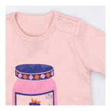 Sleepsuit long sleeve pink home made jam 