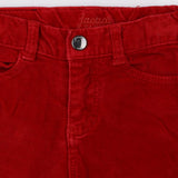 Adjustable Cord Trouser Red 