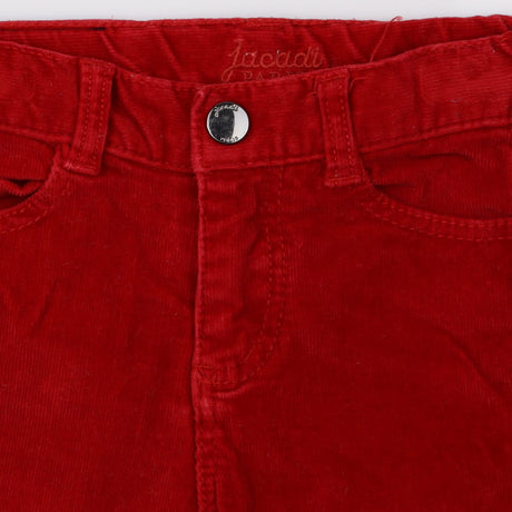 Adjustable Cord Trouser Red 