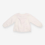 Cardigan White Flowers with Strawberry Pockets