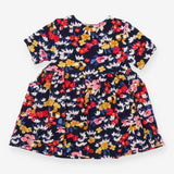 Dress short sleeve navy floral