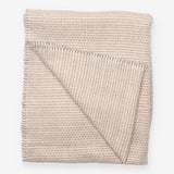 Scarf Woven Checked Neutral Soft Knit Fringe Trim