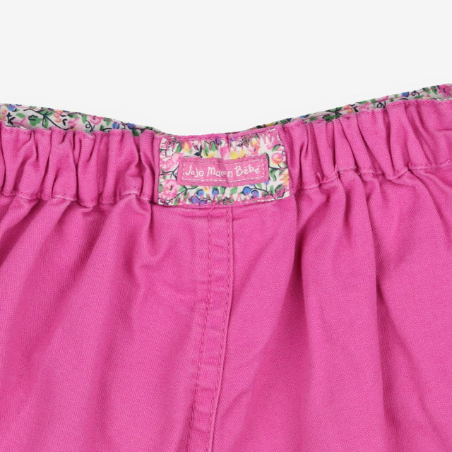 Trousers Pink with Floral Turn Ups