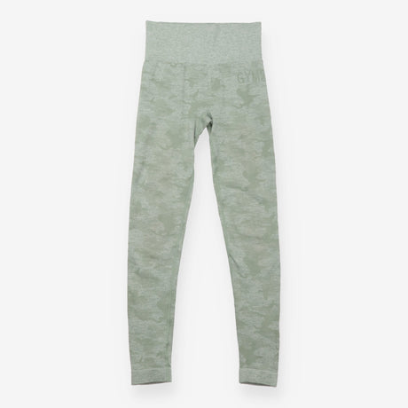 Leggings Green Tonal Camo Seamless Activewear