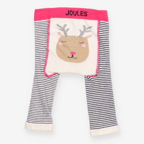 Leggings knit stripe pink waist reindeer bum
