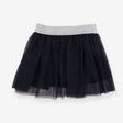 Navy Skirt with Sparkly Waistband