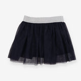 Navy Skirt with Sparkly Waistband
