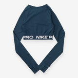 Navy Long Sleeve Workout Top - Nike