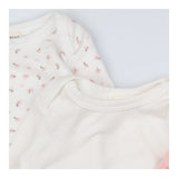 Bodysuit pink floral love bug 3pk