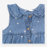 Denim Pinafore with Daisies