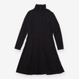 Black Long Sleeve Cowl Neck Maternity Dress